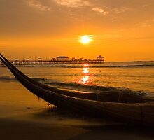 Sunset, Huanchaco, Trujillo, Peru by juan jose Gabaldon
