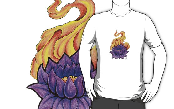 Lotus Flower TShirt Tattoo Art by jammysam1680