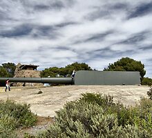 Vickers and Armstrong 38.1 cm gun, Bateria de Cenizas, Costa Calida, Spain by Squealia