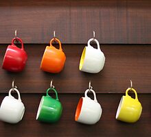 Colorful Cups by ginaellen