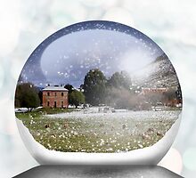 House Snow Globe by Kristina K