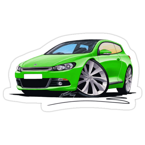 VW Scirocco Mk3 Green by Richard Yeomans