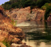 Kayaking the American River by Polly Peacock