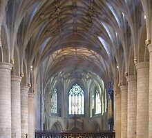 Sunday Eucharist in Tewkesbury Abbey, Gloucestershire, English West Midlands by Philip Mitchell