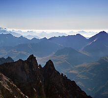 View from Aiguille du Midi by StefaniaBarbier