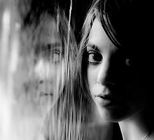 A ghostly reflection #2 (as black and white by request) by Mark Elshout