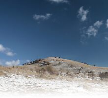 Minimalist hill with hoarfrost. by demigod