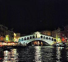 Ponte di Rialto di notte by andreisky