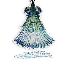 Little Profiles Troubled Xmas Tree by © Karin Taylor