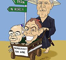 Babycart at the crossroads - Democracy by force by holty