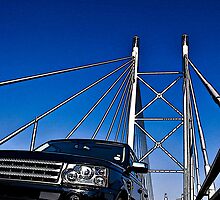 SUV on Nelson Mandela Bridge - In Cartoon Rendition v02 by RatManDude