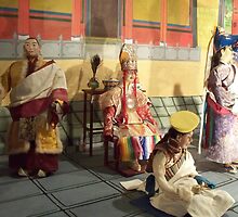 Tibetan Opera Doll Scene by Angie Spicer