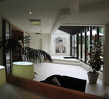 Reflection in long foyer mirror !!... by Warren Haney