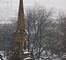Church Steeple in Snow by shane22