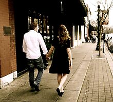 Kate and Nathan walk by JulieSaunders