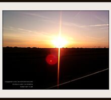 C A L I F O R N I A S U N S E T by Laura E Shafer