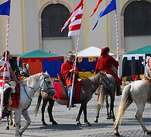 Medieval knights parade by Adrian Bud