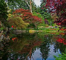 Butchart Gardens in the Fall by AnnDixon