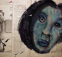 Collage with Blue Face by ArtLacoque