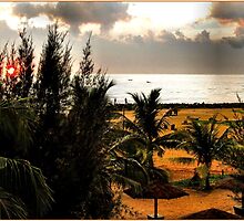 SUNSET ON NEGOMBO BEACH.SRI LANKA. by ronsaunders47