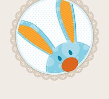 BUNNIES :: peeking circle 2 by Kat Massard