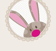 BUNNIES :: peeking circle 5 by Kat Massard