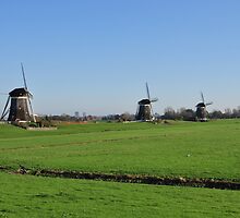 Three Mills by Hans Kool