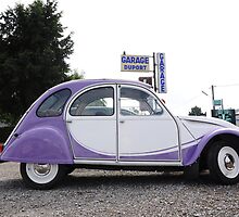 Citroen 2CV in Milka Colours by Hans Kool