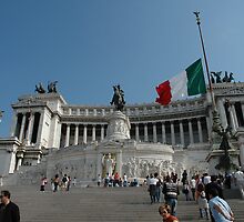 Victor Emmanuel monument in Rome, Italy by buttonpresser