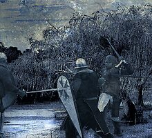 Encounter in the swamp by Steve Woodman