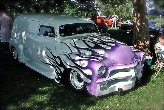 50's Custom Chevy Panel Truck Classic Car Series by Jack McCabe