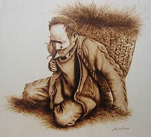Hombre del cuevano by José Luis San Román González