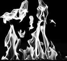 Dancing Flames (B&W) by Valerie Rosen