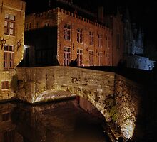 Canal bridge (Brugge, Belgium) by Antanas