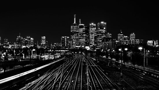 Melbourne Skyline by Janis