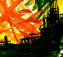 burning red junk.... inferno close up by banrai