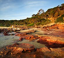 Bar Beach at Merimbula by Darren Stones