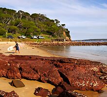 Bar Beach at Merimbula by Darren Stones