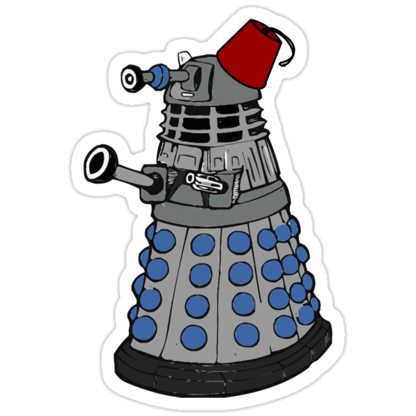 Dalek doctor who fez's are cool 2 by Scott Barker[redbubble]