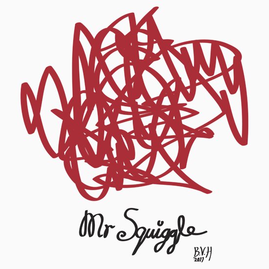 mr squiggle t shirt