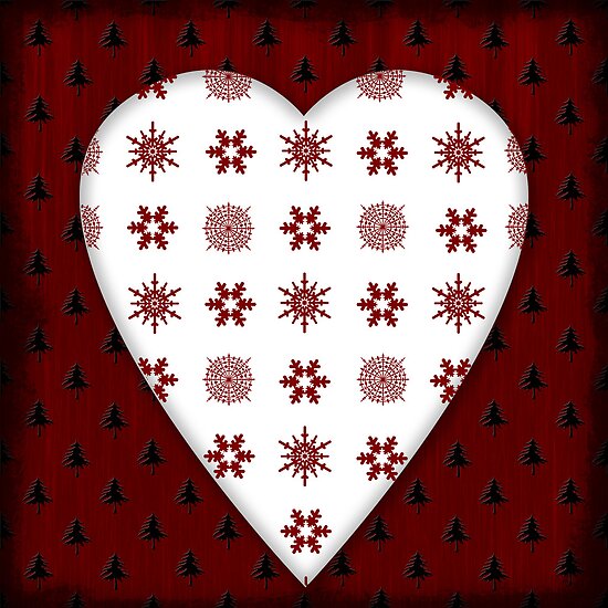 &quot;Christmas Heart - PRINT&quot; by Sybille Sterk | Redbubble