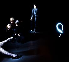 Guido looking into his past - Work for a Salford drama societies production of "Nine" by Kris Extance