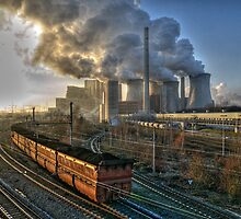 Coal Fired Power Station, Germany. by David A. L. Davies