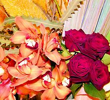 Orchids and Roses by Elenne Boothe