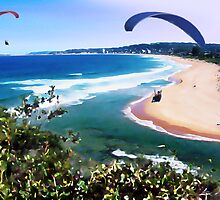 Narrabeen Watercolour Daubs by Caine Mazoudier