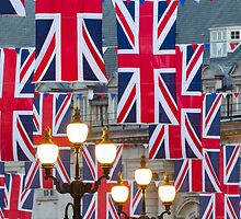 London. Regent Street. Royal Wedding Flags. (Alan Copson ©) by Alan Copson