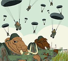 mammoth paratroopers by Marta Tesoro