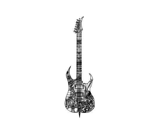 guitar tattoo designs. n.y.c guitar by geneticthreat