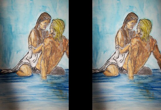 Greeting Cards, Matted Prints, Canvas Prints and Framed Prints. Ocean Lovers Greeting Cards, Matted Prints, Canvas Prints and Framed Prints. Ocean Lovers