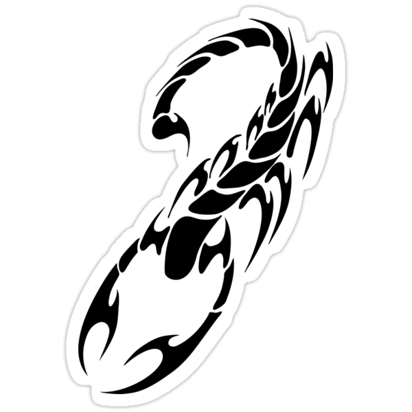 Tribal Scorpion by shpshift ALL DESIGNS AVAILABLE AS STICKERS AND KIDS 